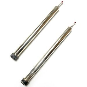 2 Vintage Mercury Glass Candles